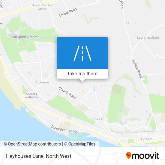 Heyhouses Lane map