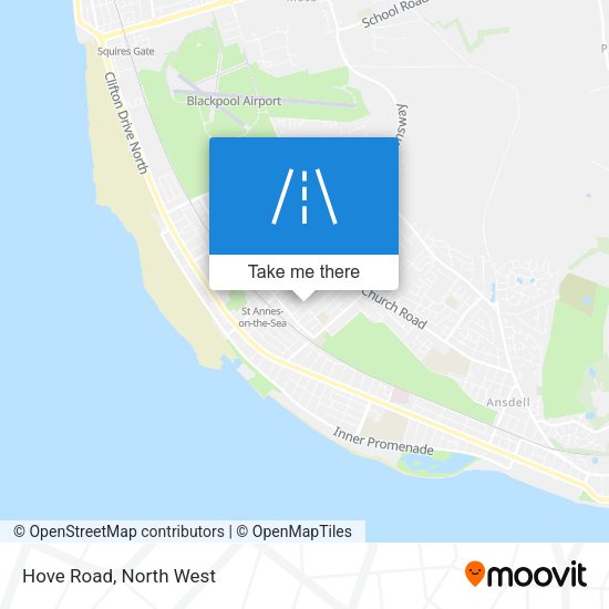 Hove Road map
