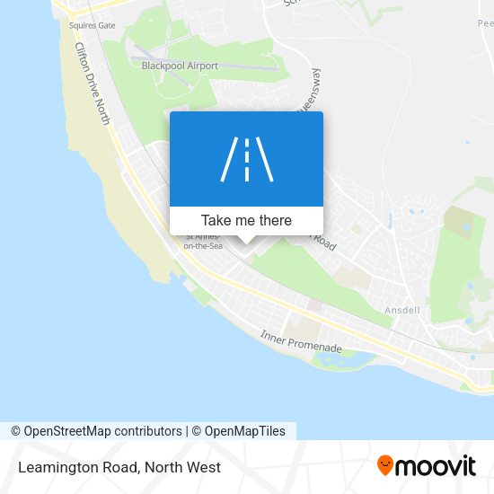 Leamington Road map