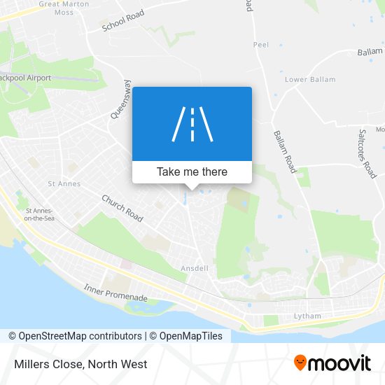 Millers Close map