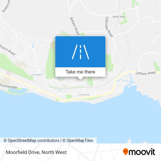 Moorfield Drive map