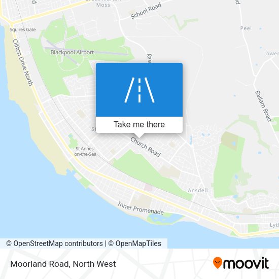 Moorland Road map