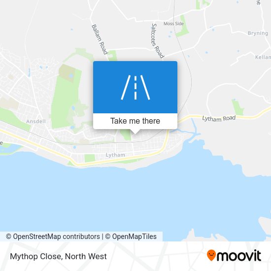 Mythop Close map