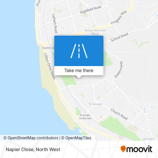 Napier Close map