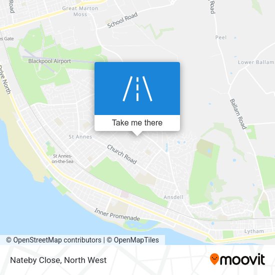 Nateby Close map