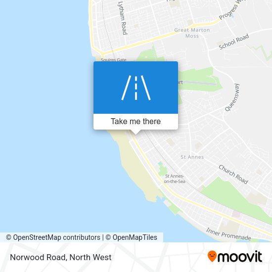 Norwood Road map