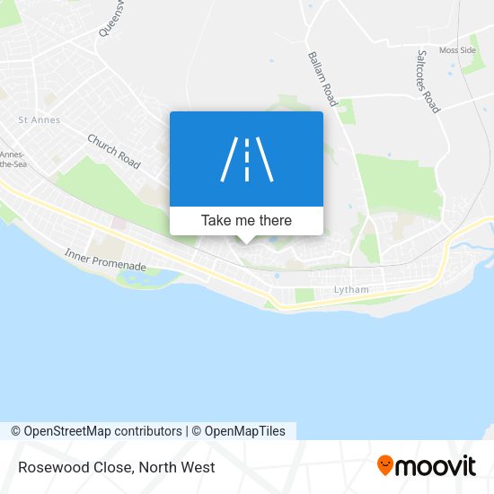 Rosewood Close map