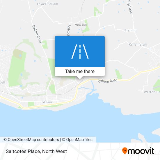 Saltcotes Place map