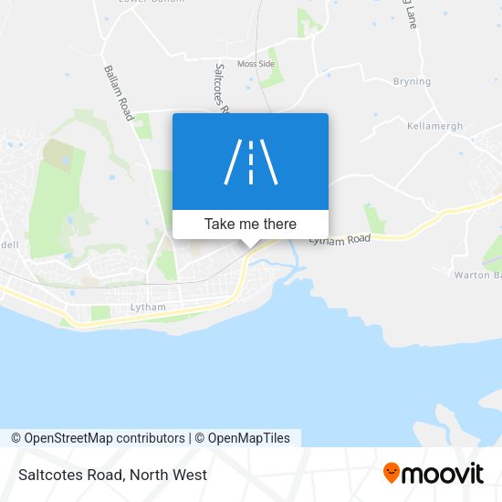 Saltcotes Road map