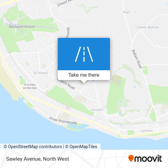 Sawley Avenue map