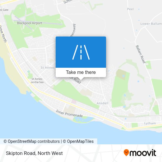 Skipton Road map