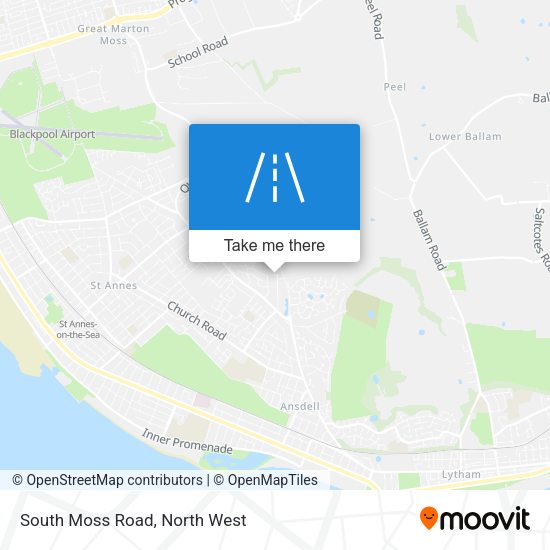 South Moss Road map