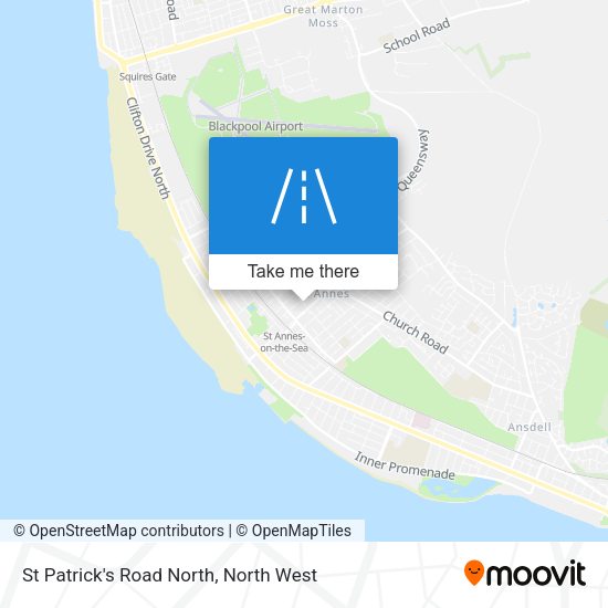St Patrick's Road North map