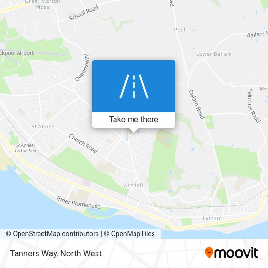 Tanners Way map