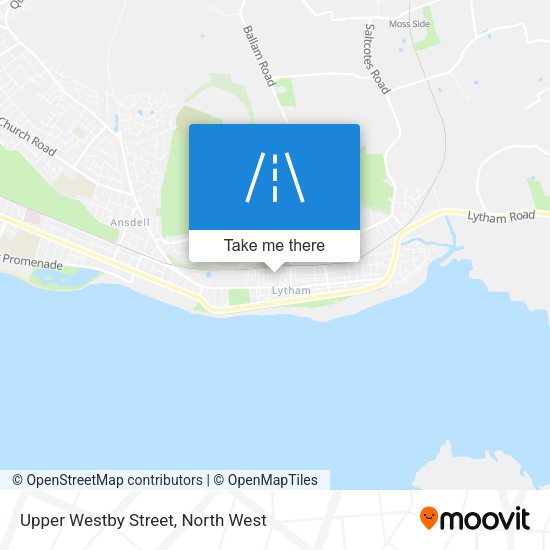 Upper Westby Street map