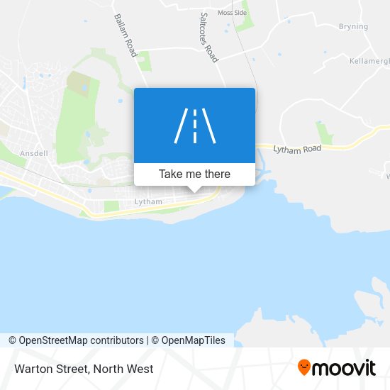 Warton Street map