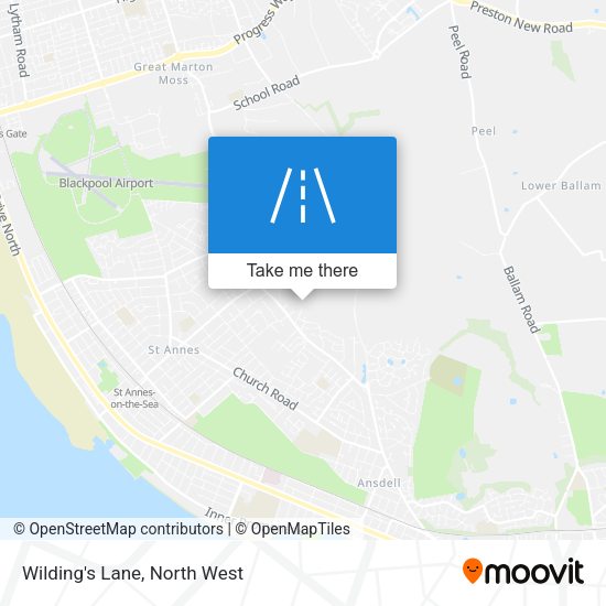 Wilding's Lane map