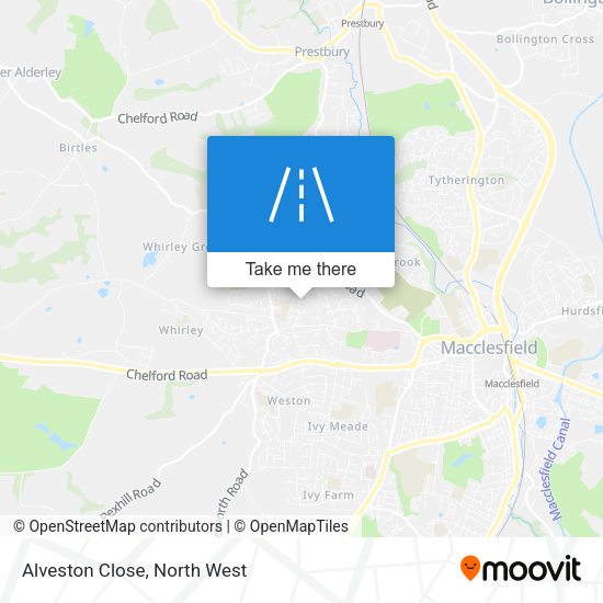 Alveston Close map