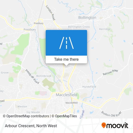 Arbour Crescent map