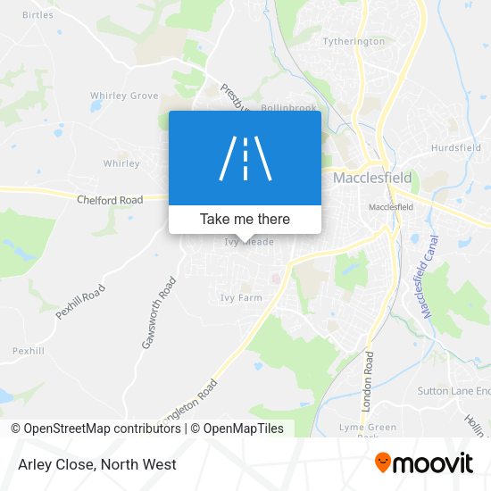 Arley Close map