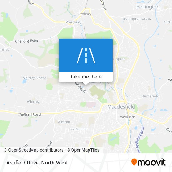 Ashfield Drive map