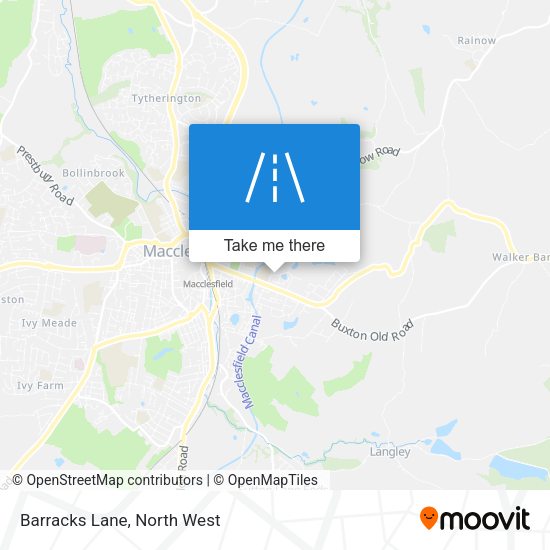 Barracks Lane map