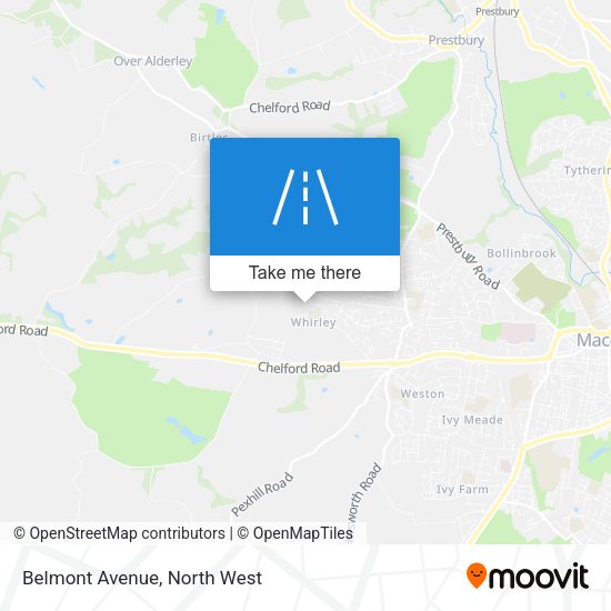 Belmont Avenue map