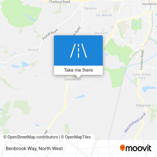 Benbrook Way map