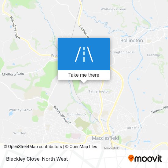 Blackley Close map