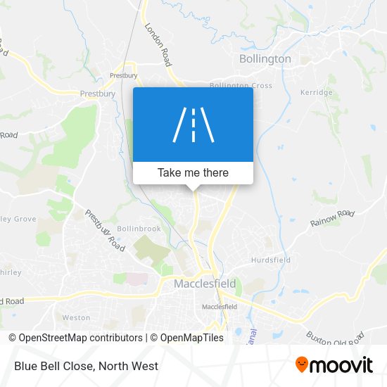 Blue Bell Close map