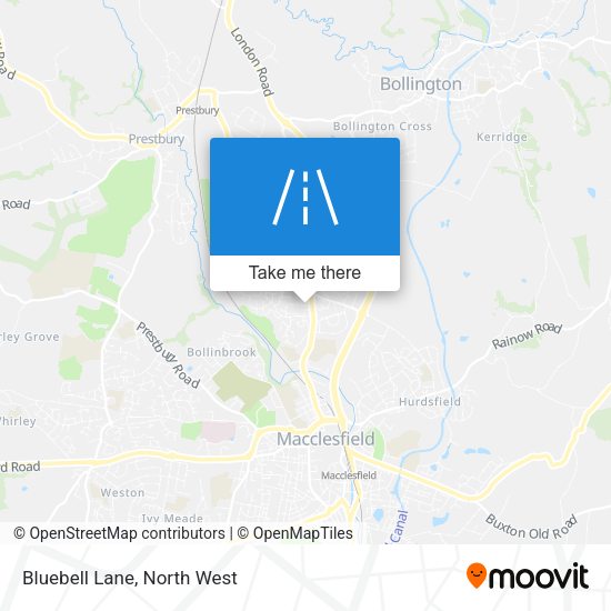 Bluebell Lane map