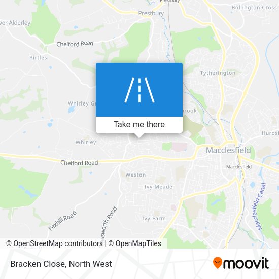 Bracken Close map