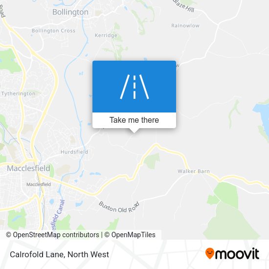 Calrofold Lane map