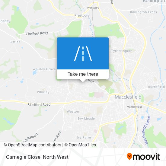 Carnegie Close map