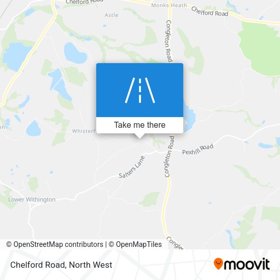 Chelford Road map