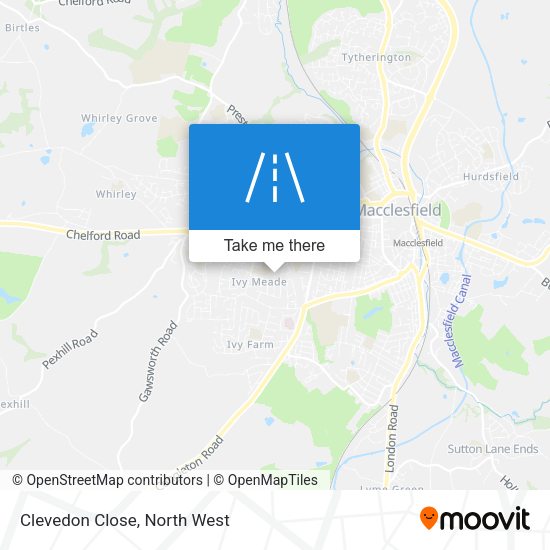 Clevedon Close map