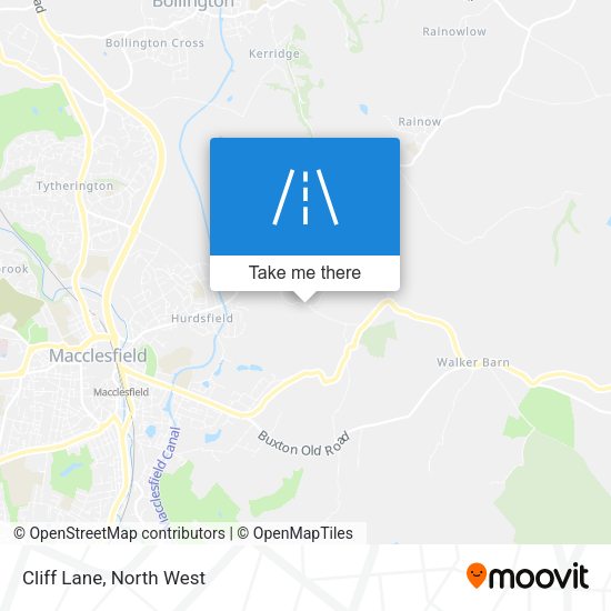 Cliff Lane map