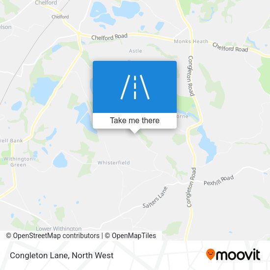 Congleton Lane map