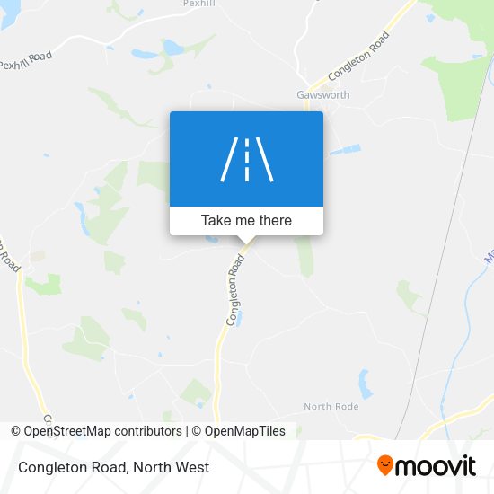 Congleton Road map