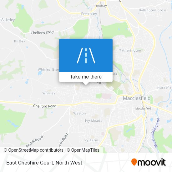 East Cheshire Court map