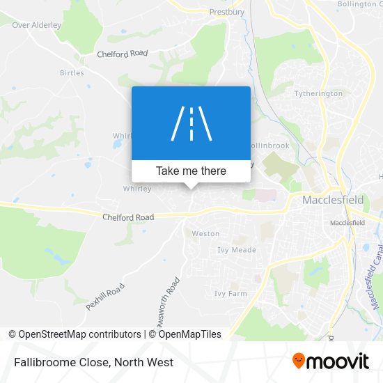 Fallibroome Close map
