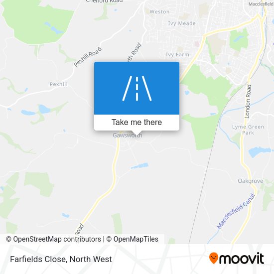 Farfields Close map