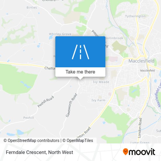 Ferndale Crescent map