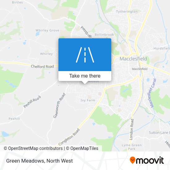 Green Meadows map