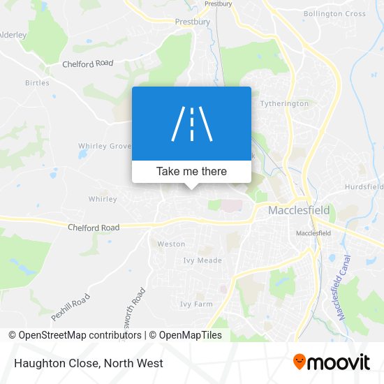 Haughton Close map