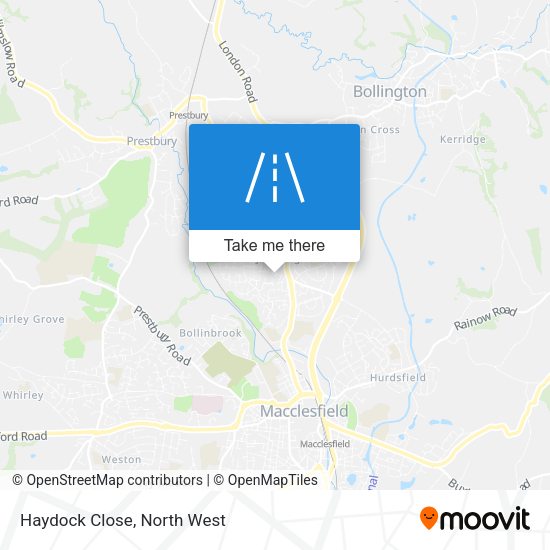 Haydock Close map