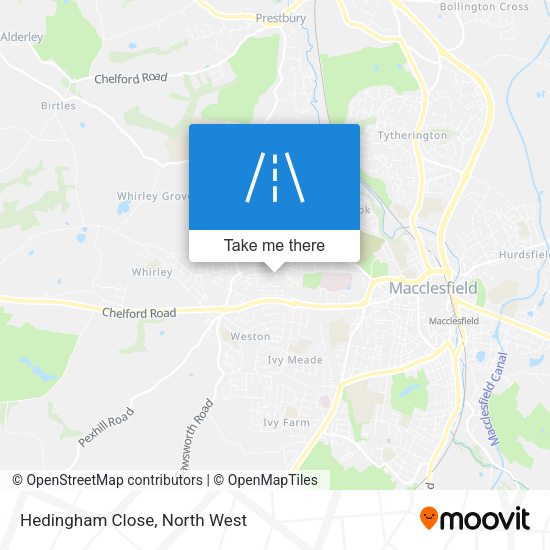 Hedingham Close map