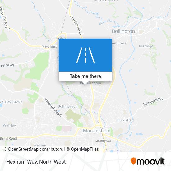 Hexham Way map