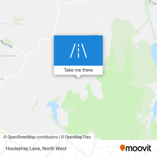Hooleyhay Lane map
