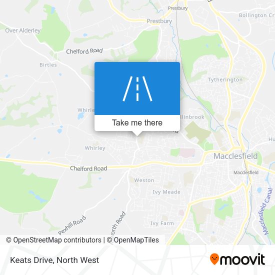Keats Drive map
